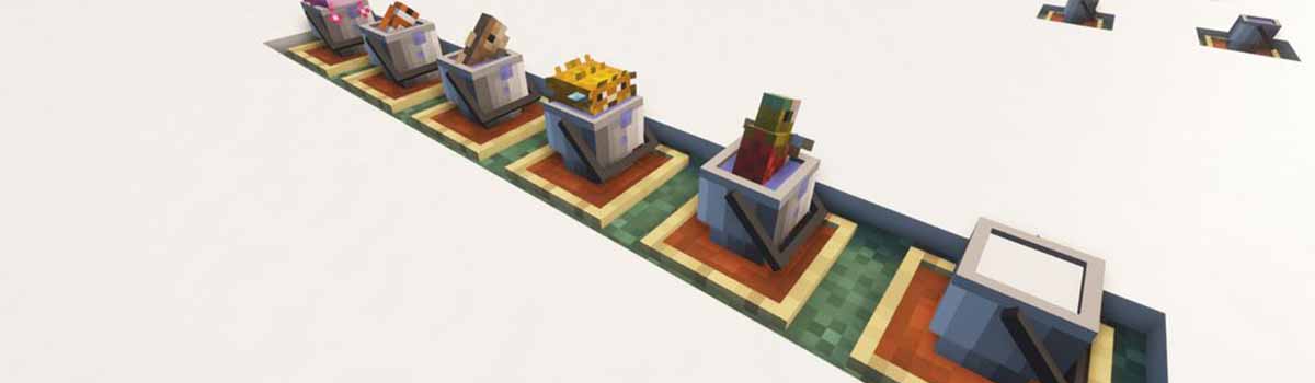 findreks 3d buckets and fish resource pack 3 - Findrek's 3D Buckets and Fish 1.17.1 Resource Pack 1.16.5 (16x)